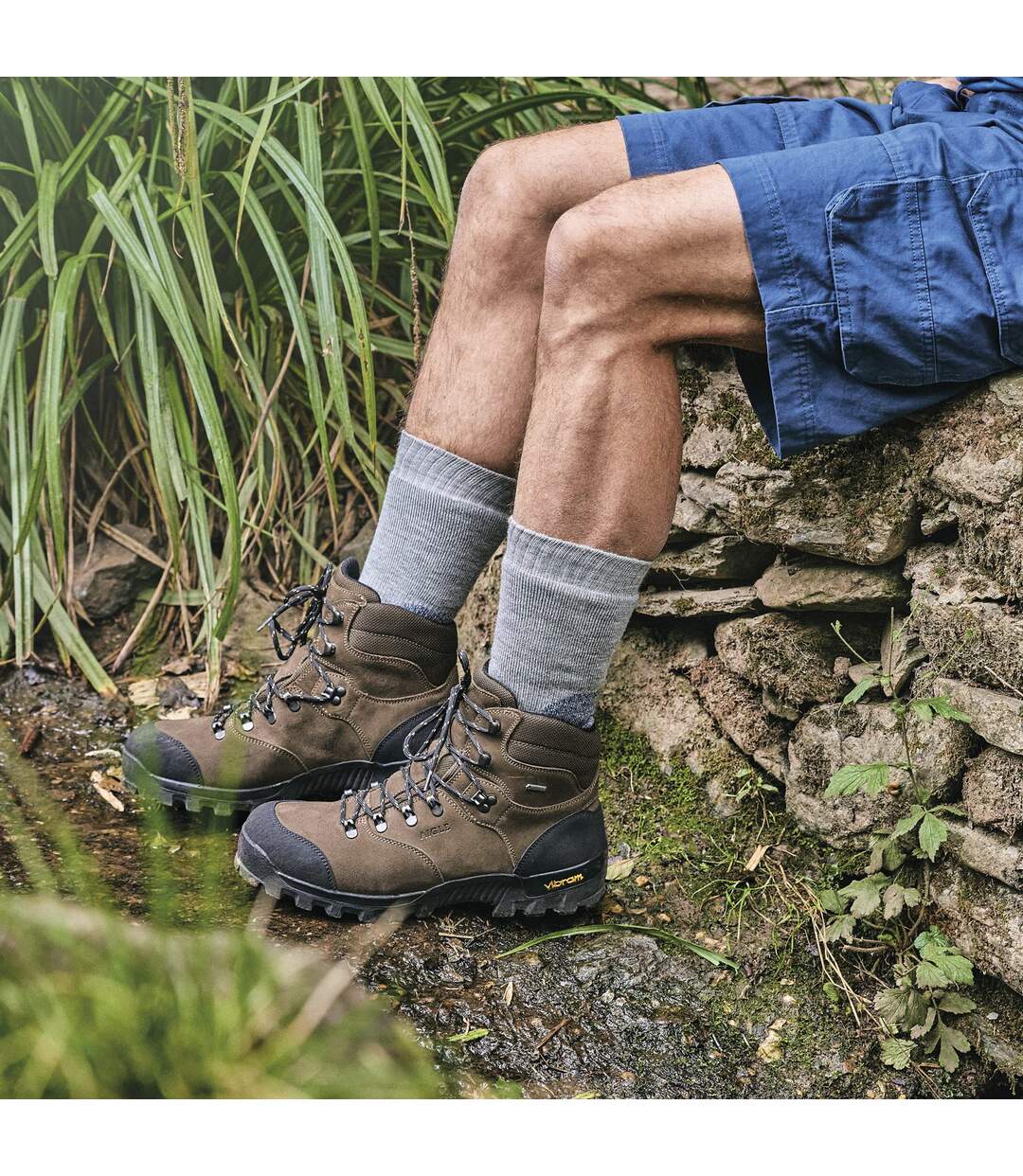 HJ Hall - Chaussettes Randonnée Homme Laine Anti-Ampoules Soutien Voûte-4