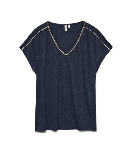 T-Shirt marine femme vero moda jackie