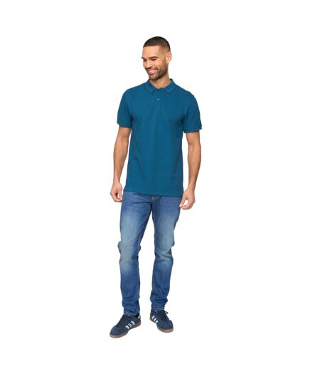 Mens morwell polo shirt teal Bewley & Ritch
