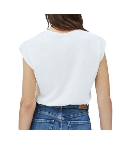 T-shirt Blanc Femme Pepe Jeans Bloom - XS