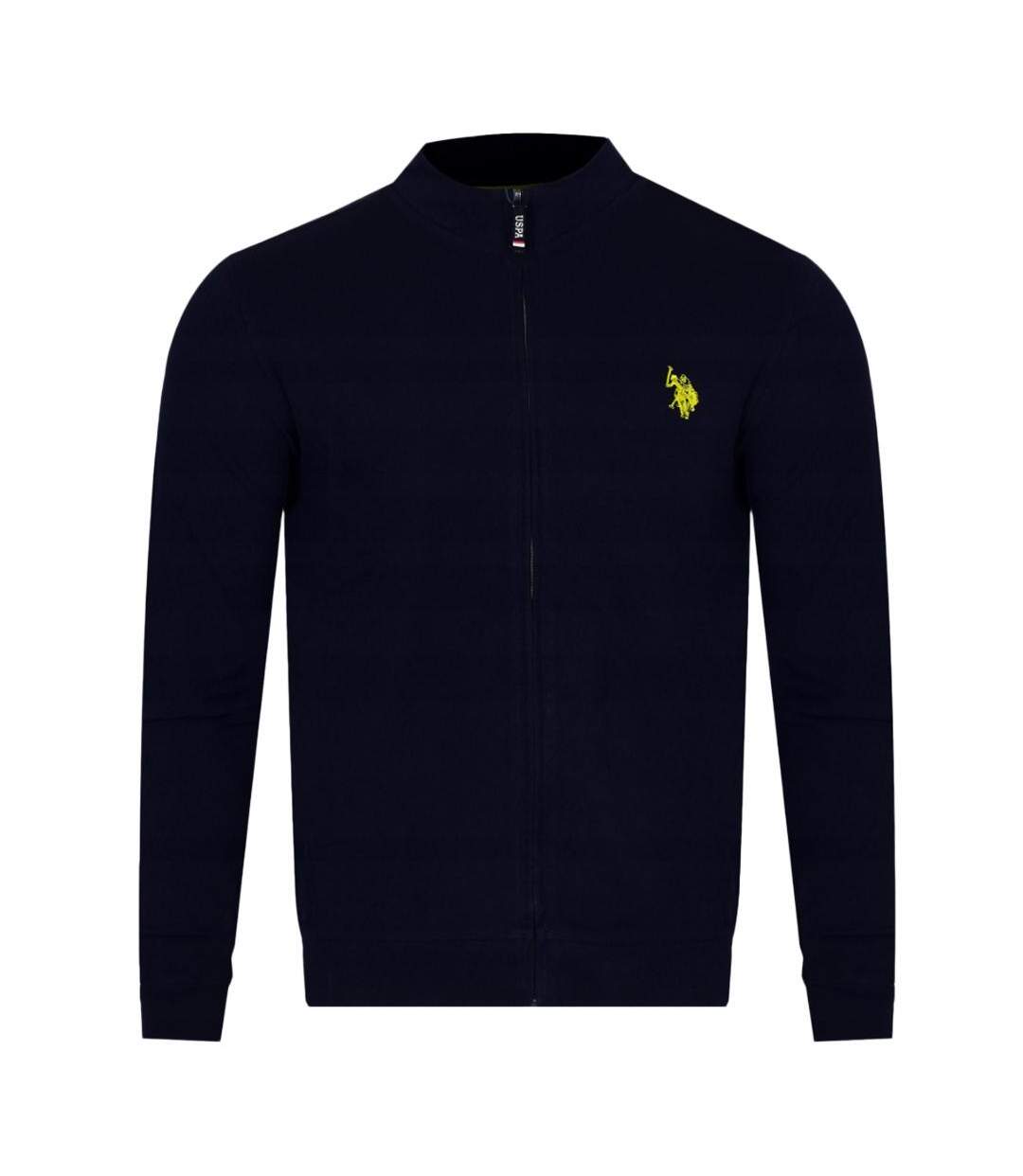 Veste zippée noir/jaune homme us polo assn ally - xxl-1