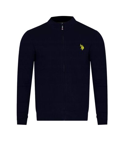 Veste zippée noir/jaune homme us polo assn ally - xxl