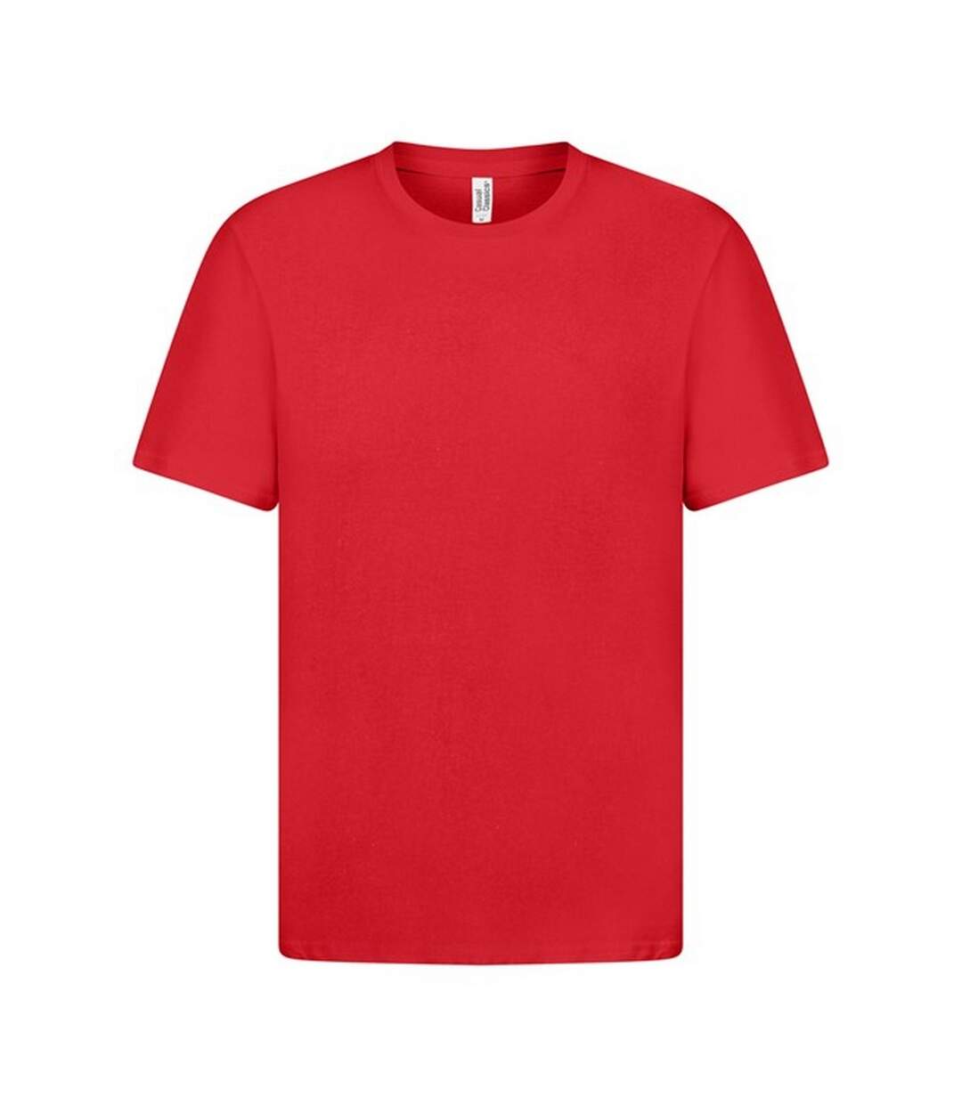 Classic Mens Ringspun Tee Red Casual-2