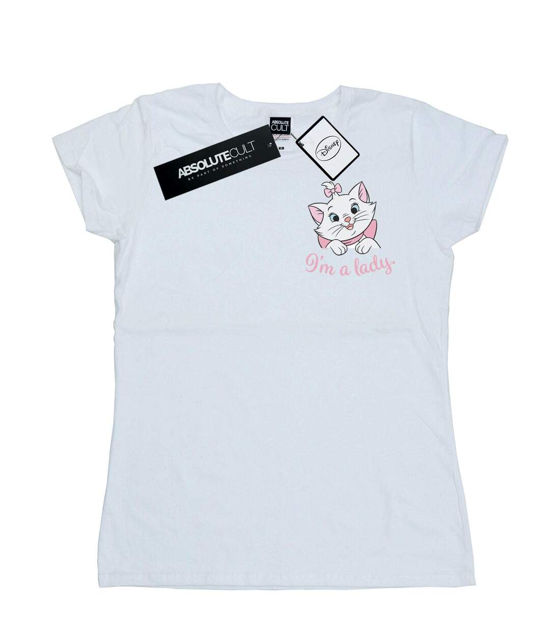 Disney - T-shirt ARISTOCATS MARIE I'M A LADY BREAST PRINT - Femme (Blanc) - UTBI15720-1