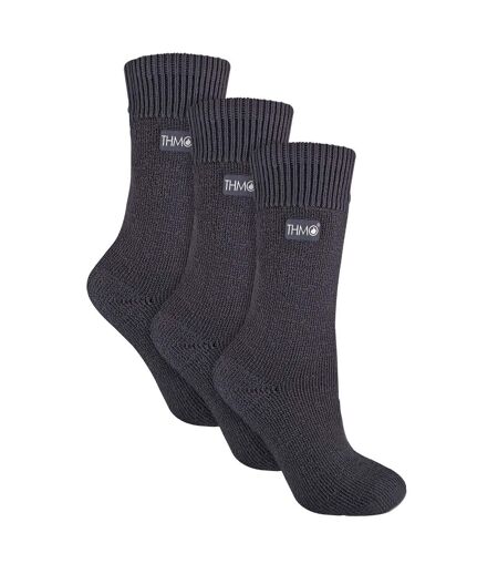 THMO - Lot de 3 Paires Chaussettes Femme Doublées Thermiques Chaudes