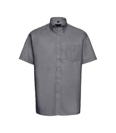 Chemise Formelle Oxford Homme Argenté Russell Collection