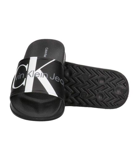 Claquettes Motif/style Logo Adulte Noir Calvin Klein
