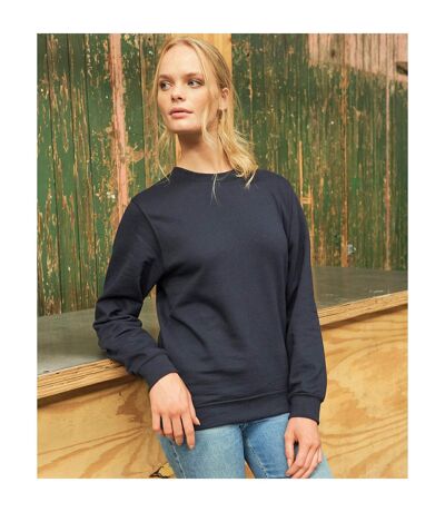 Unisex Adult Organic Sweatshirt Deep Black Awdis