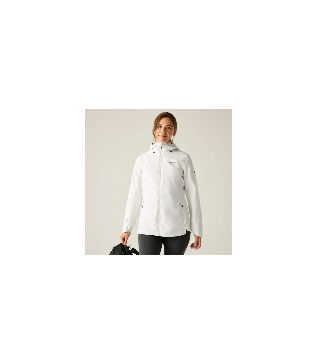 Veste Imperméable À Capuche Hamara Femme Blanc Beige Regatta-1