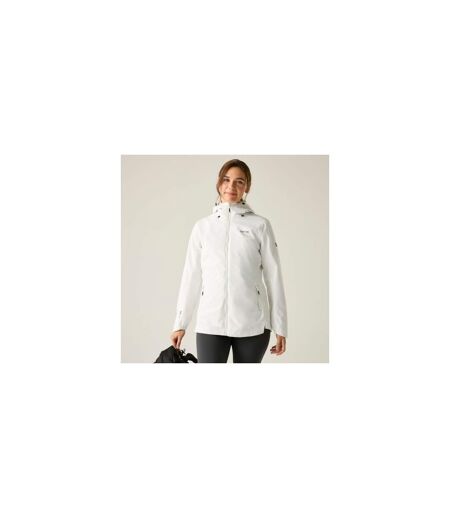 Veste Imperméable À Capuche Hamara Femme Blanc Beige Regatta
