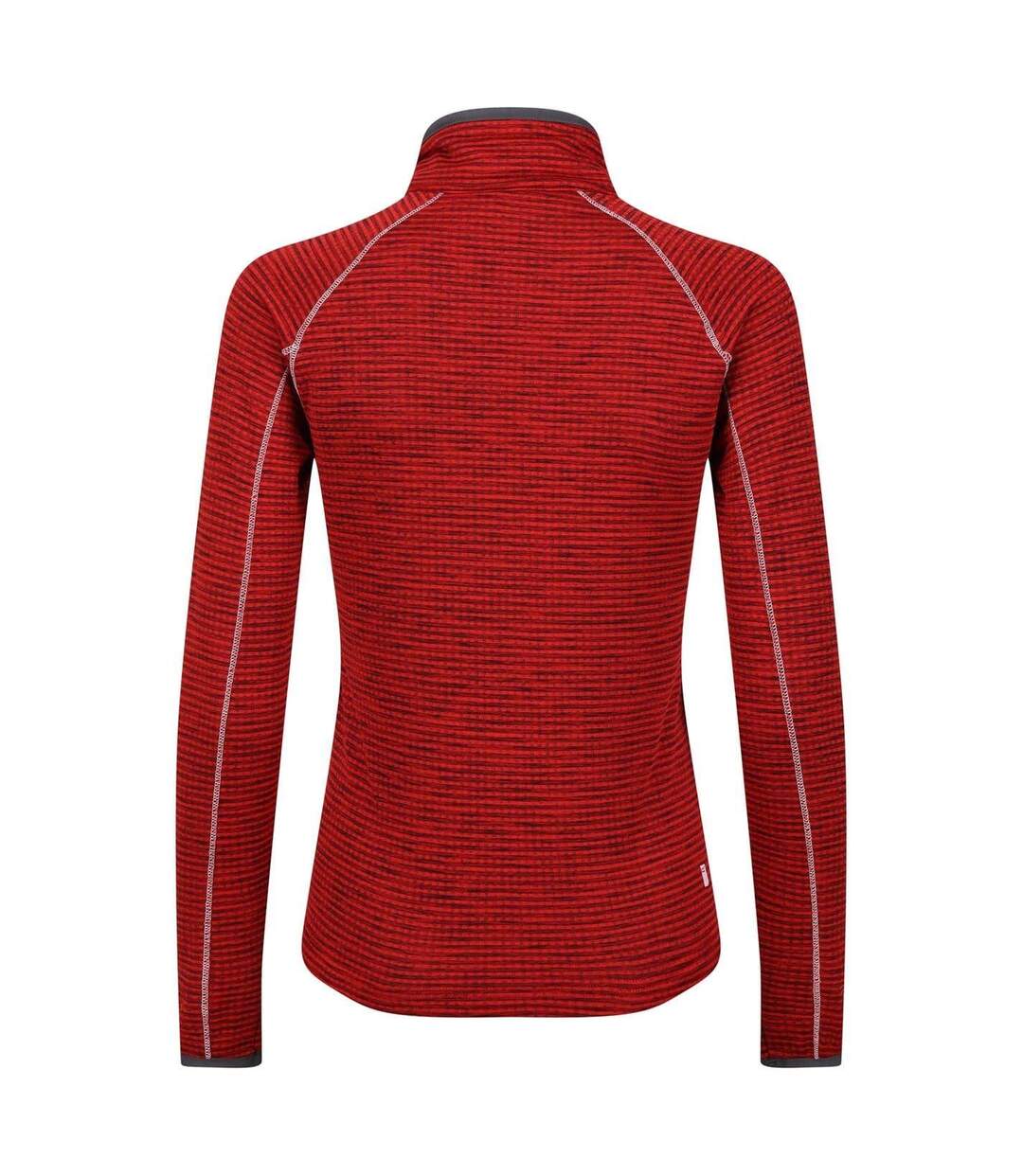 Sweat Cintré À Manches Longues Raglan Et Col Montant Zippé Yonder Femme Rouge Foncé Regatta-2