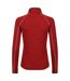 Sweat Cintré À Manches Longues Raglan Et Col Montant Zippé Yonder Femme Rouge Foncé Regatta-2