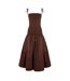 Robe Mi-longue Alexa Femme Marron AmyLynn-2