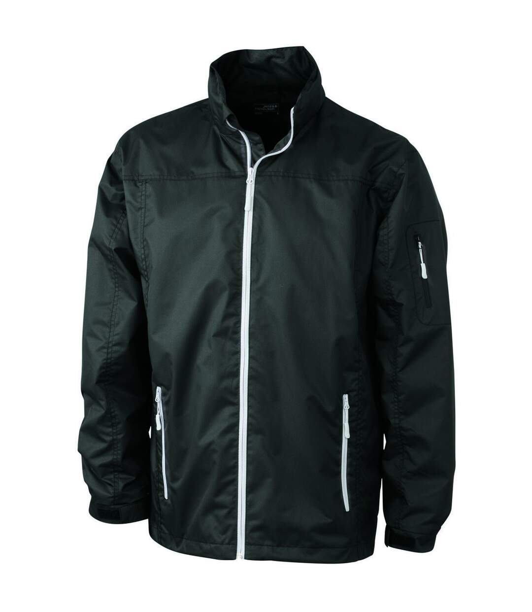 Veste coupe-vent - Homme - JN1041 - noir et argent