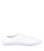 Unisex adult toe cap plimsolls white Mirak-3