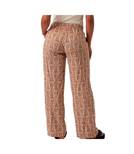 Pantalon Blanc/Marron Femme Mamalicious Rita - L