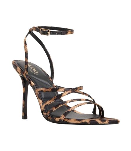 Sandales Motif/style Imprimé Léopard Solania Femme Beige Noir Aldo