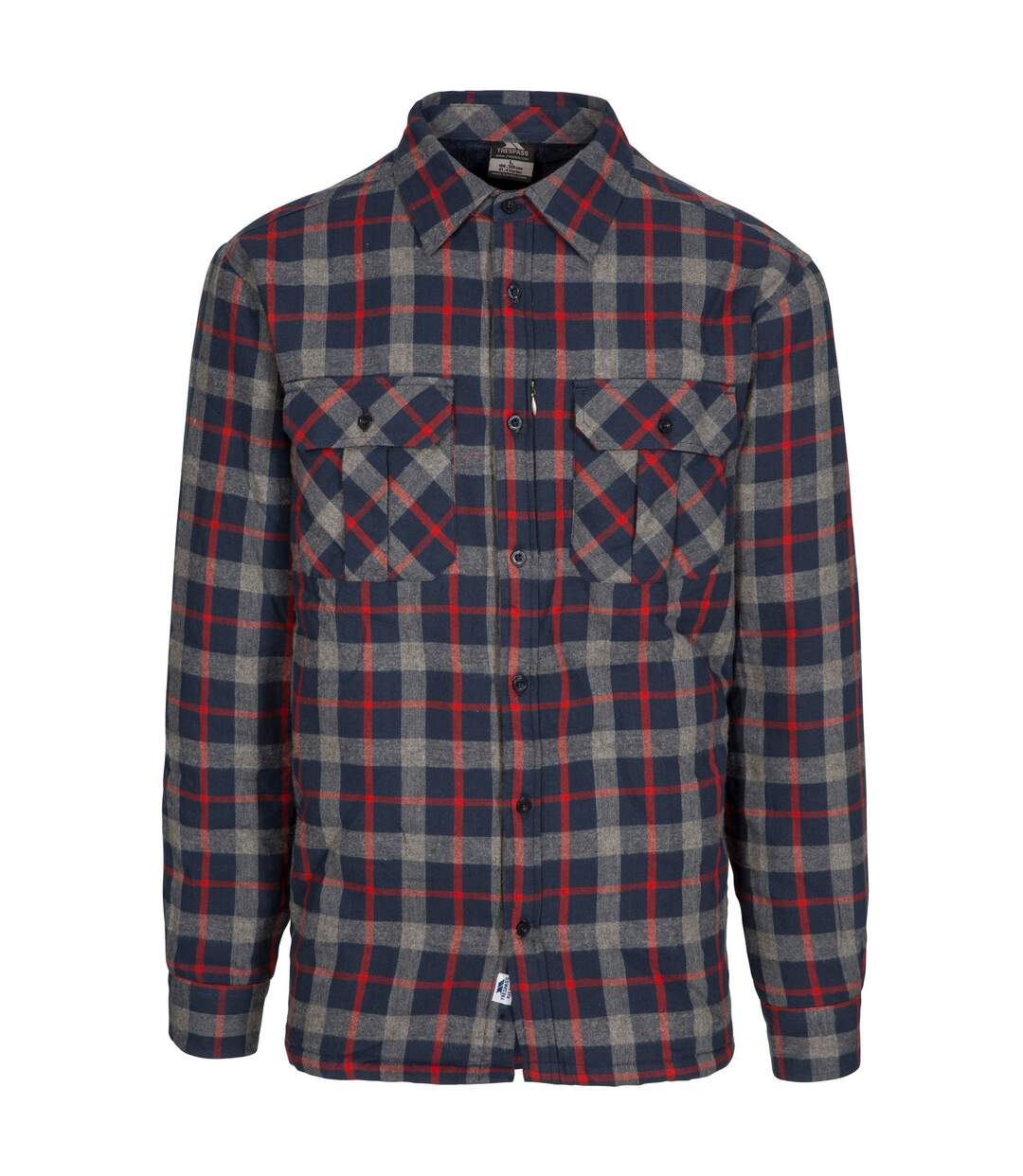 Mens Rapeseed Check Shirt Navy Check Trespass-1