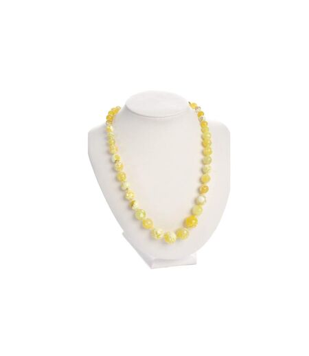 Collier Design Agate 18cm Jaune