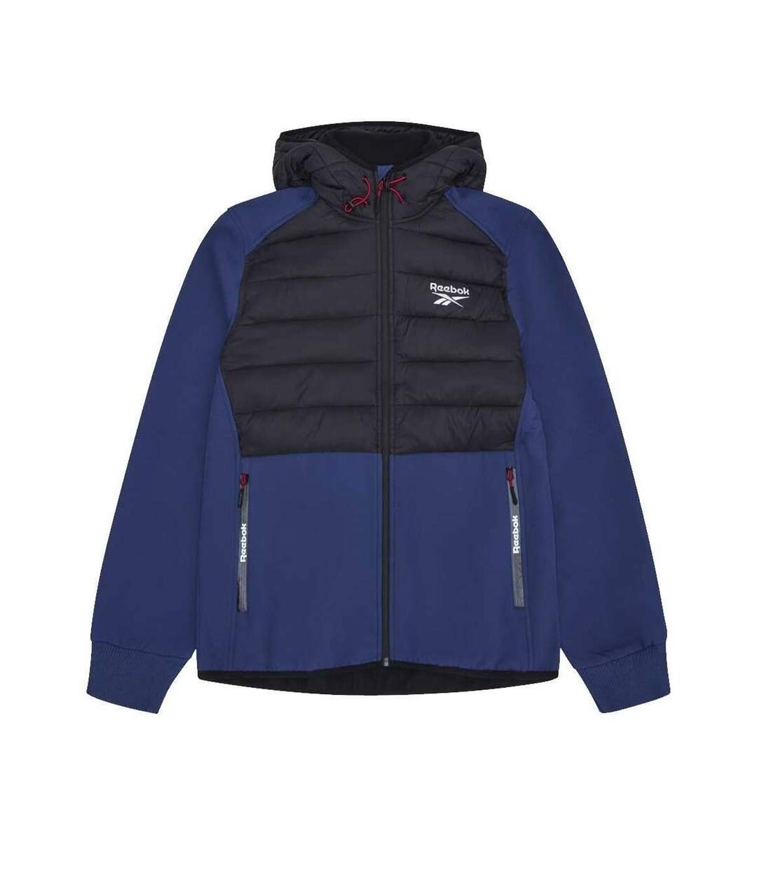 Mens Mixed Media Jacket Batik Blue Reebok-2