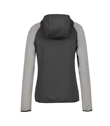 Sweat À Capuche Manches Raglan Femme Gris Icepeak