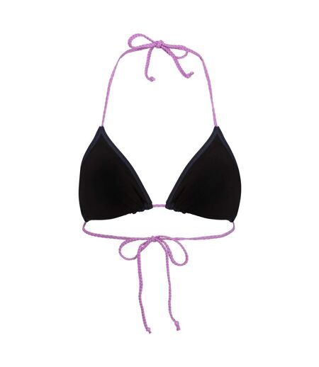 Womens/ladies andrellia bikini top navy/radiant orchid Regatta