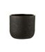 Cache-Pot Design Rugueux 22cm Noir-1
