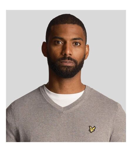 Pull Merino Homme Gris Lyle & Scott