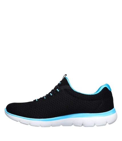 Skechers Womens/Ladies Summits Sports Sneakers (Black/Turquoise) - UTFS10309