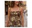 Chemisier top MAYFLOWER KF294MA marron et vert : le confort d'un coton cintré pour sublimer votre silhouette-1
