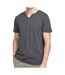 T-shirt gris homme jack & jones split neck - 3xl-1