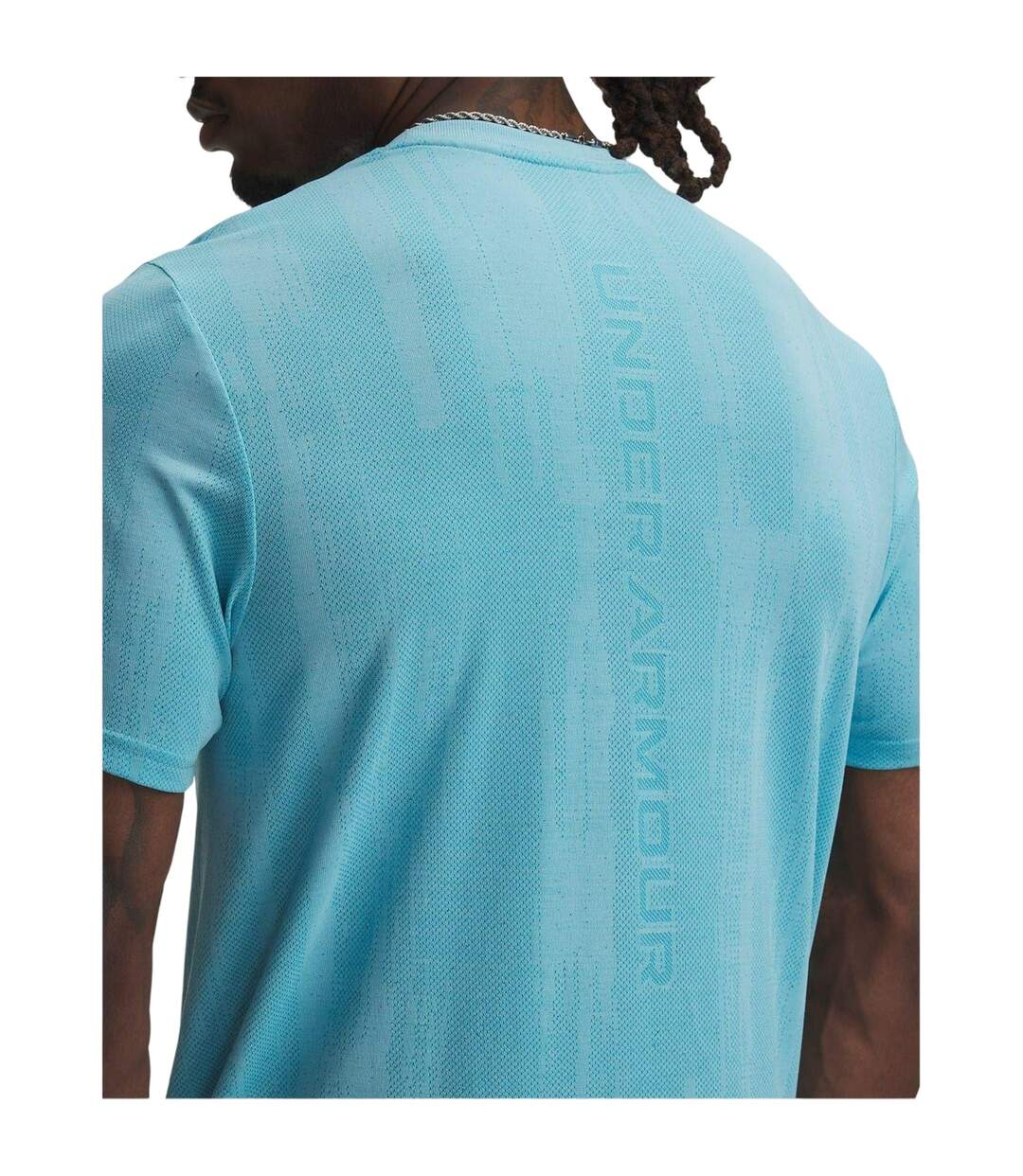 Mens Vanish Seamless T-shirt Blue Under Armour-3