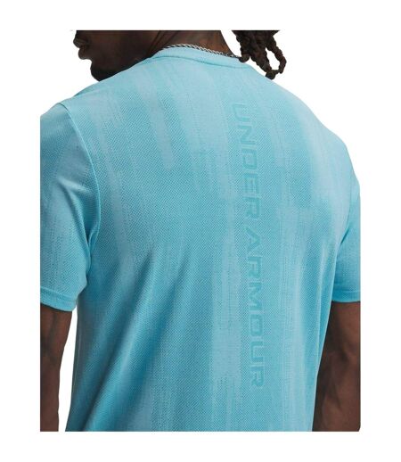 Mens Vanish Seamless T-shirt Blue Under Armour