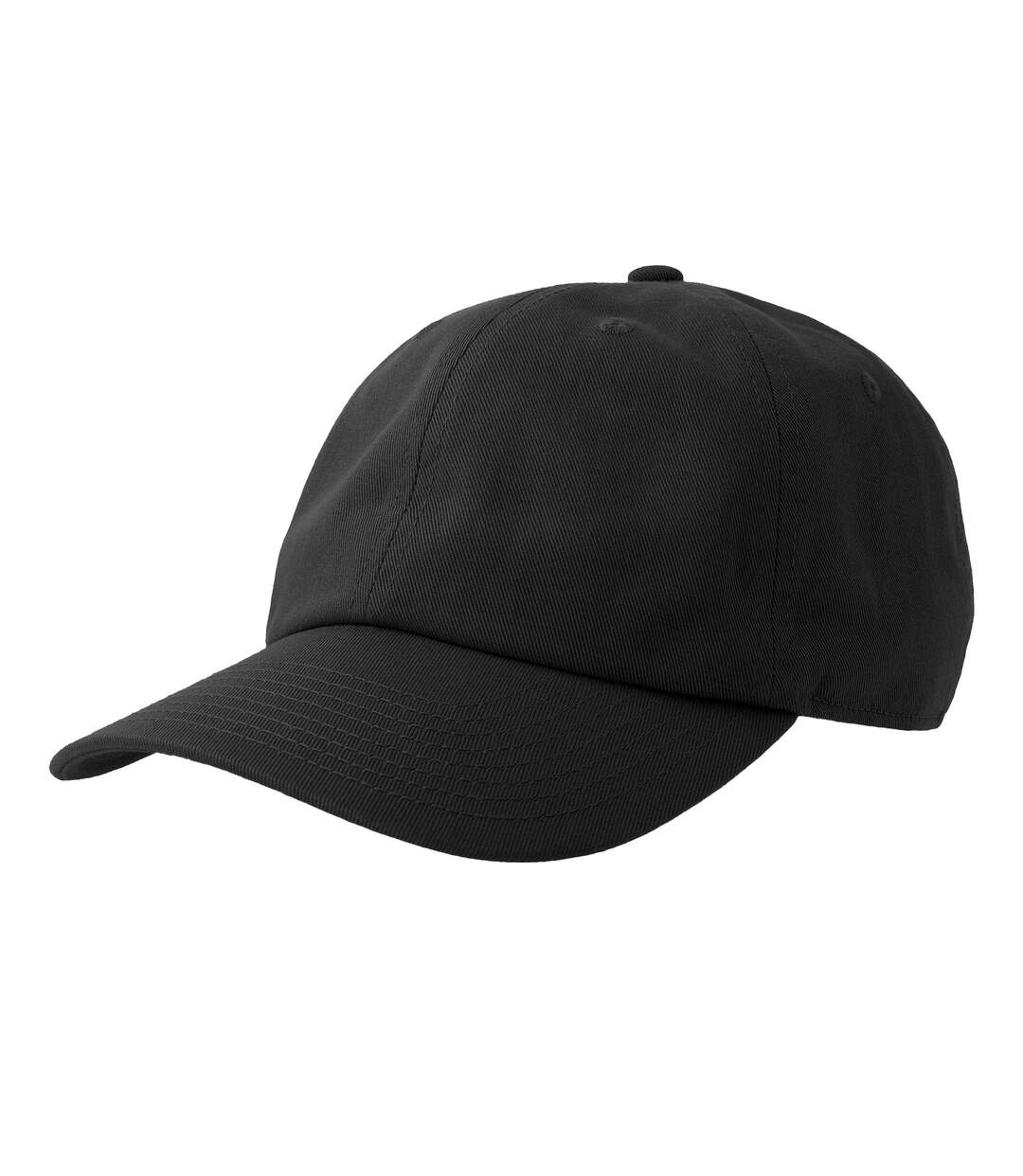 Unisex adult dad sustainable 6 panel baseball cap black Atlantis-1