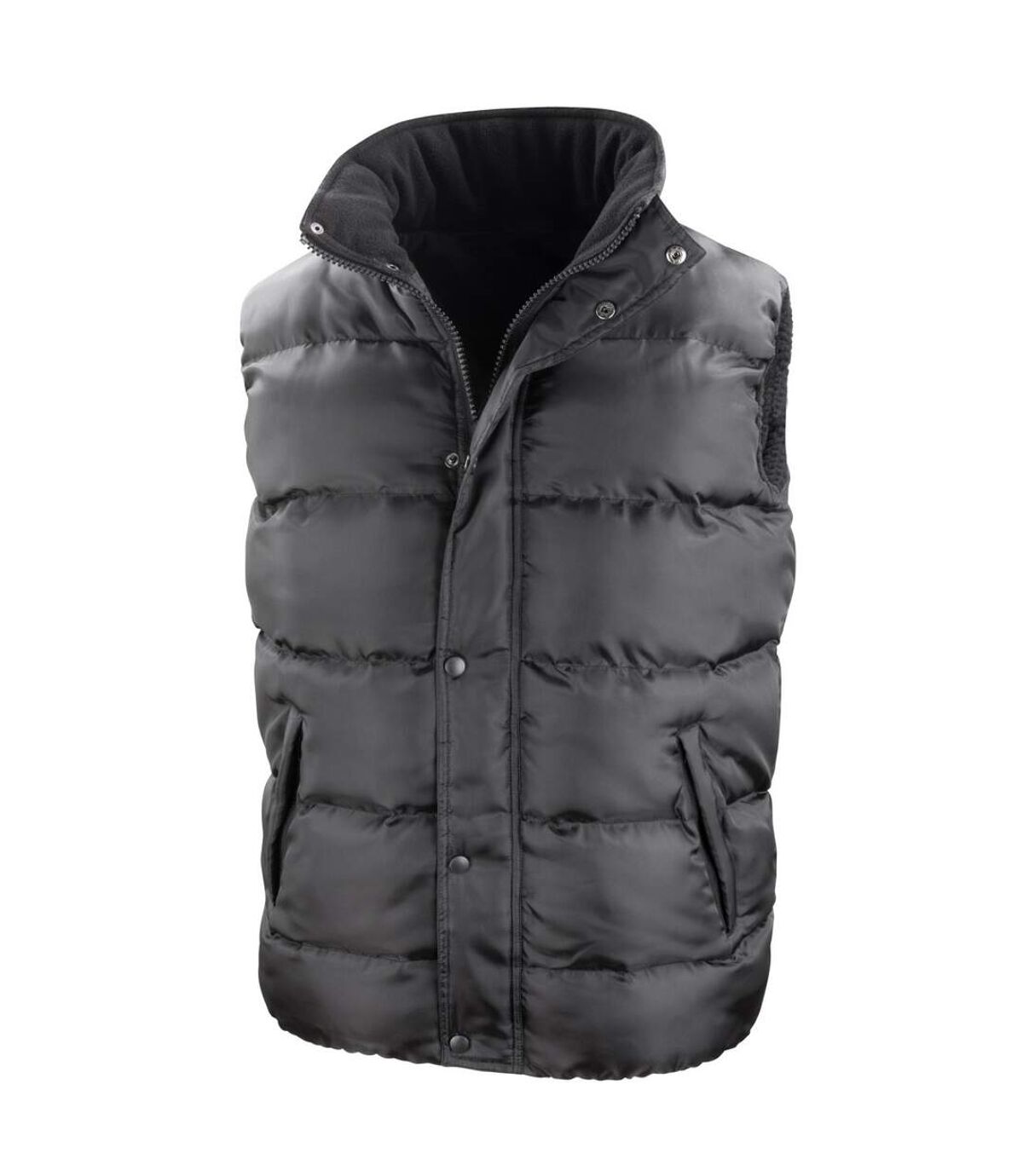 Result Core Nova Lux - Doudoune sans manches rembourrée hydrofuge et coupe-vent - Homme (Noir) - UTBC2051