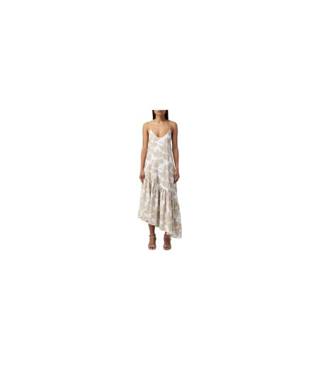 Womens/ladies Tie Dye Asymmetric Hem Maxi Dress Sand Armani Exchange