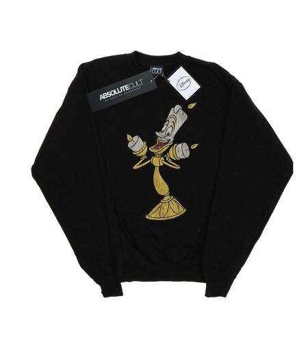 Disney - Sweat BEAUTY AND THE BEAST LUMIERE DISTRESSED - Femme (Noir) - UTBI13323