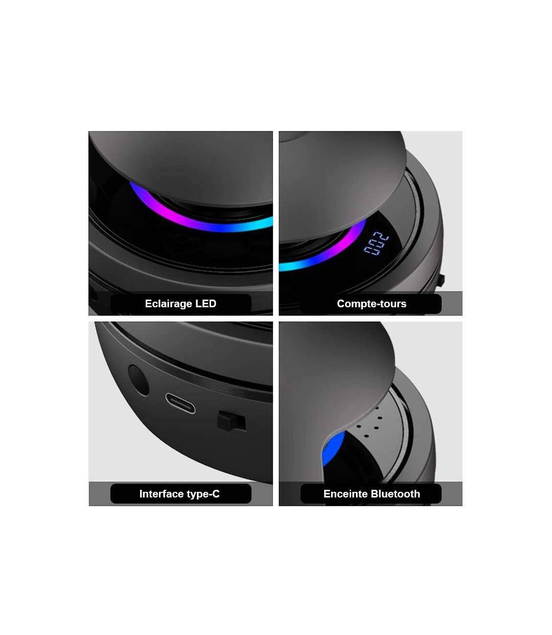 Corde à sauter horizontale avec système audio Bluetooth Dual Jump-2