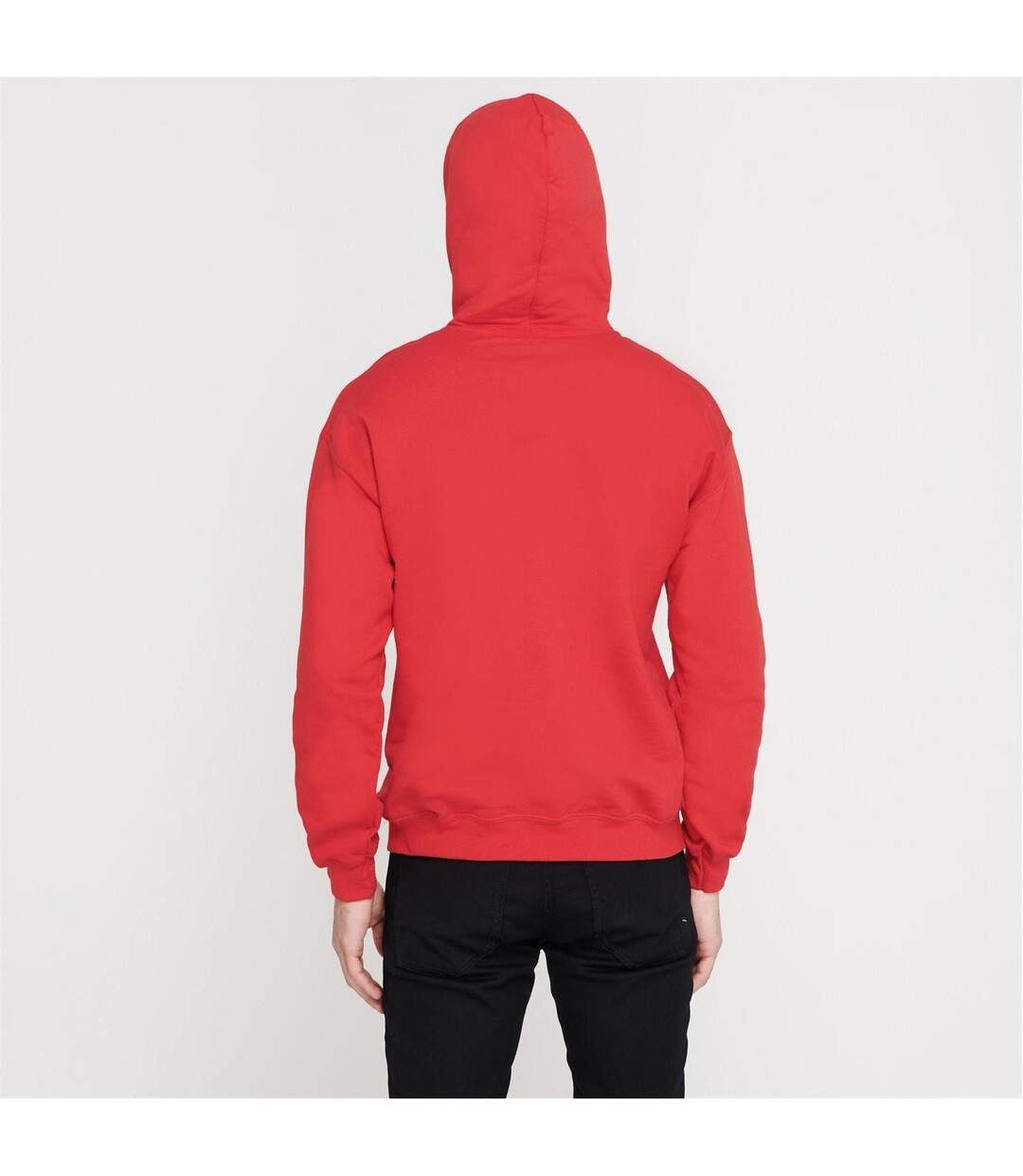Mens Logo Drawstring Hoodie Red LA Galaxy-4