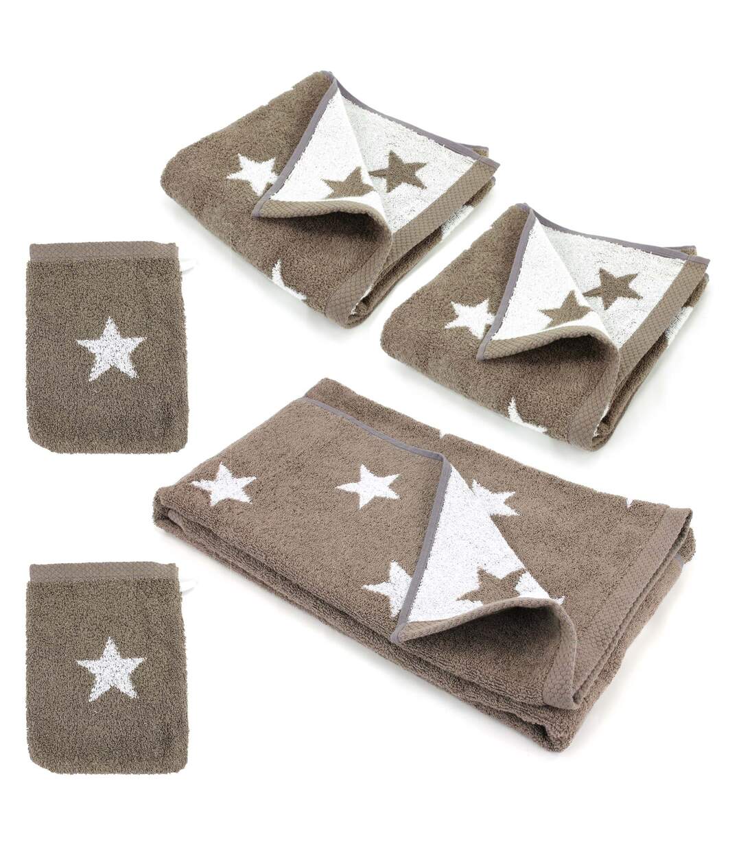 Parure de bain pièces STARS 5 pièces