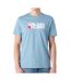 T-Shirt bleu/blanc homme calvin klein jeans lv04rd814g-1