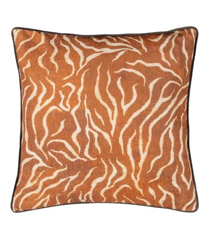 Wylder Tropics Jurong Chenille Tiger Print Throw Pillow Cover (Rust) (50cm x 50cm)