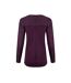 Womens/ladies topia organic long-sleeved top mulled wine Weird Fish