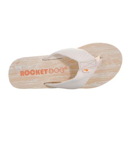 Tongs À Talons Compensés Diver Femme Crème Rocket Dog