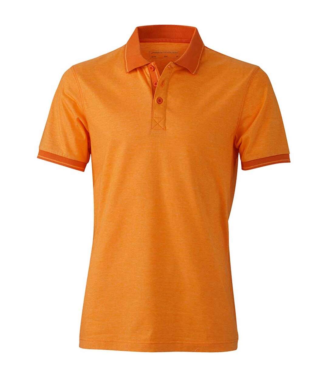 Polo homme mélange - JN706 - orange