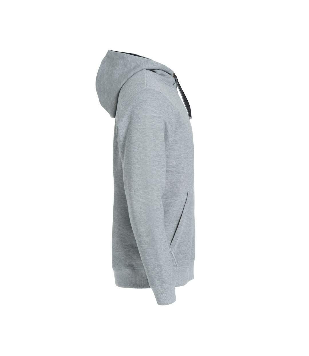 Sweat à capuche classic homme gris Clique-4