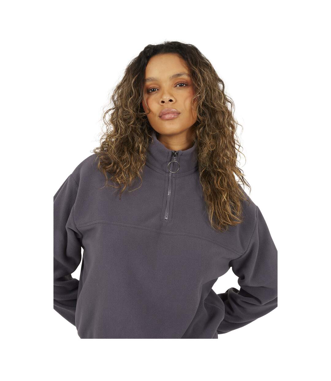 Sweat Femme Anthracite Brave Soul-3