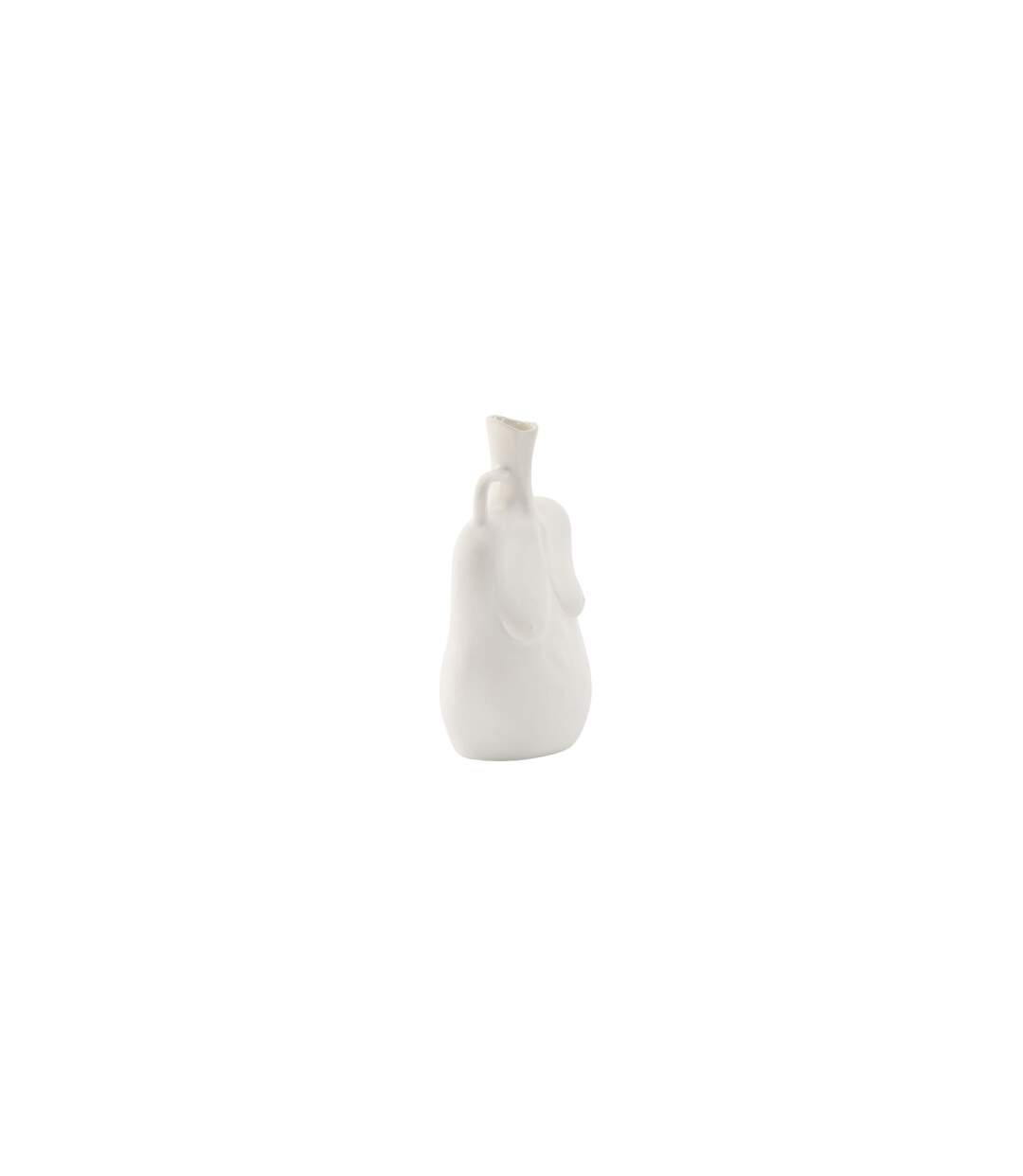Vase Buste en Céramique Conta 25cm Blanc Cassé-3