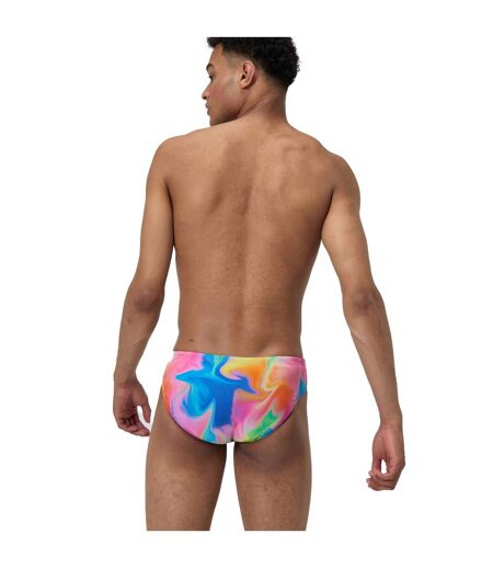 Mens Swirl Swim Briefs Multicoloured Speedo