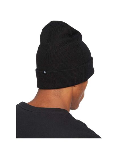 Mens oban reflective knitted cuffed beanie black Kings Will Dream